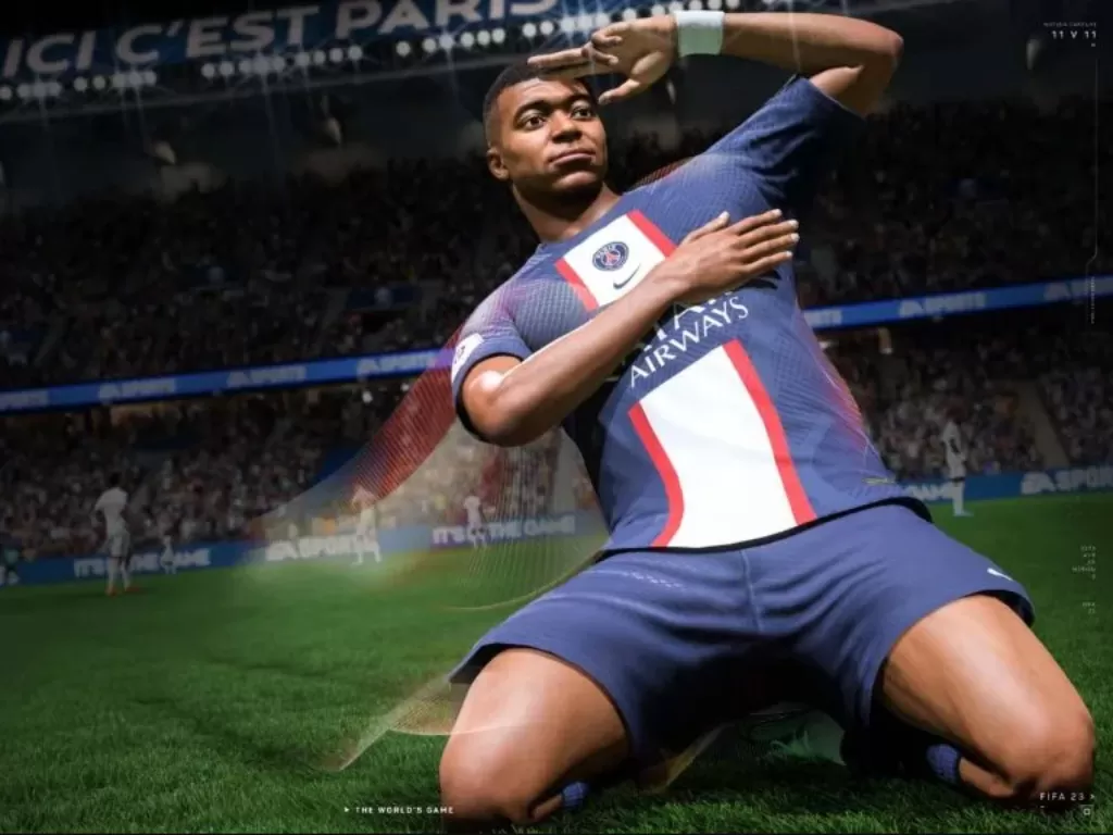 Kylian Mbappe di FIFA 23. (EA Sports)