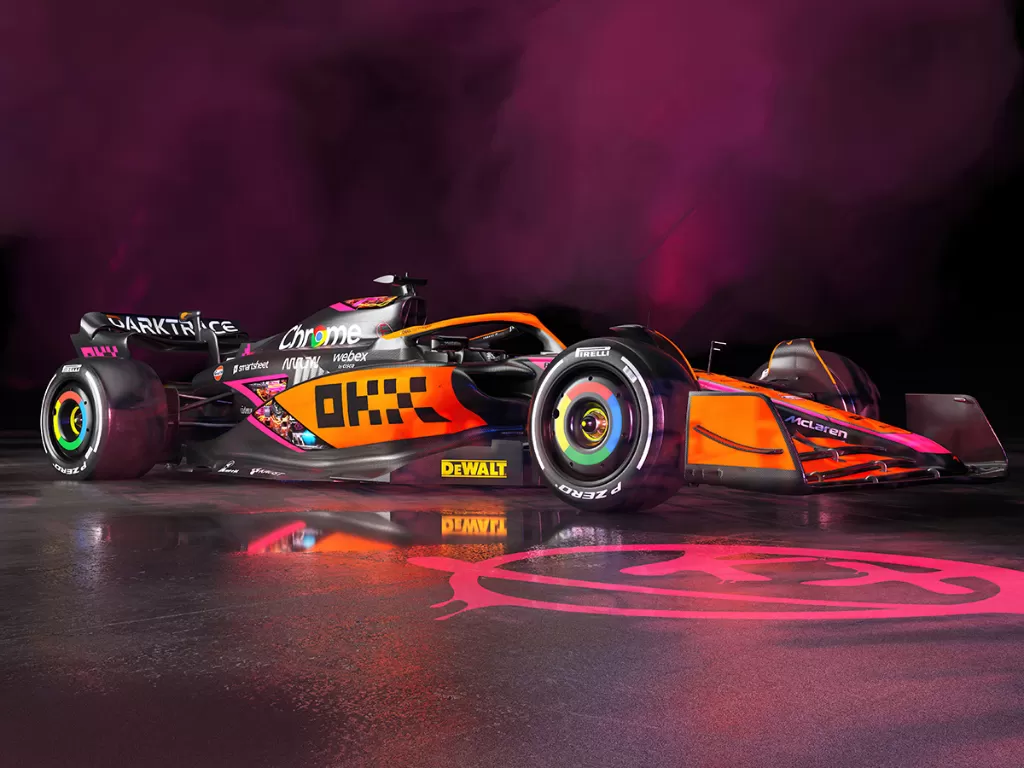 McLaren dengan livery khusus F1 Singapura dan Jepang. (Formula 1)