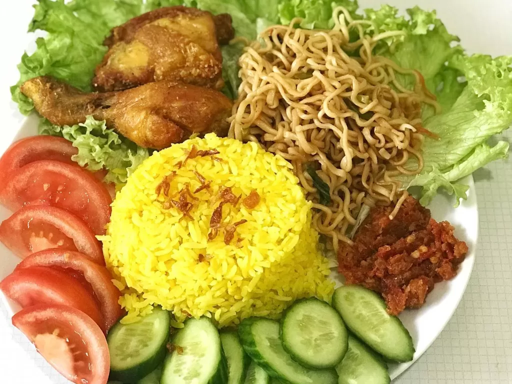 Resep nasi kuning (Instagram/@tinakitchen.ch)