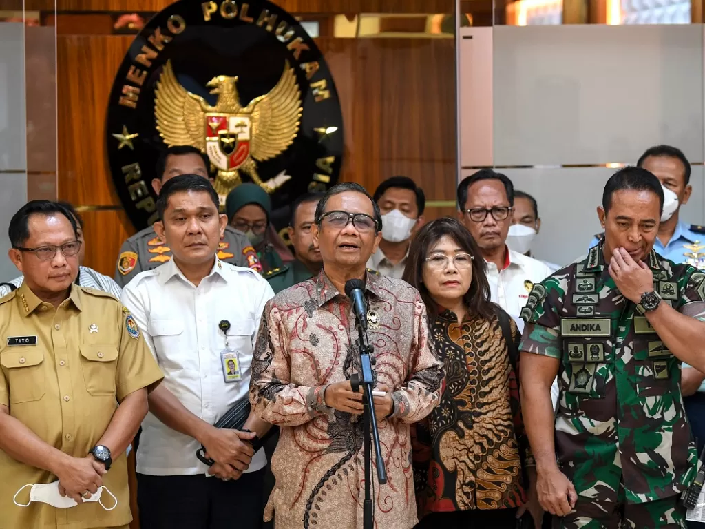 pemerintah resmi membentuk Tim Gabungan Independen Pencari Fakta (TGIPF) untuk usut tragedi Kanjuruhan (Foto: Antara/M Risyal Hidayat) 