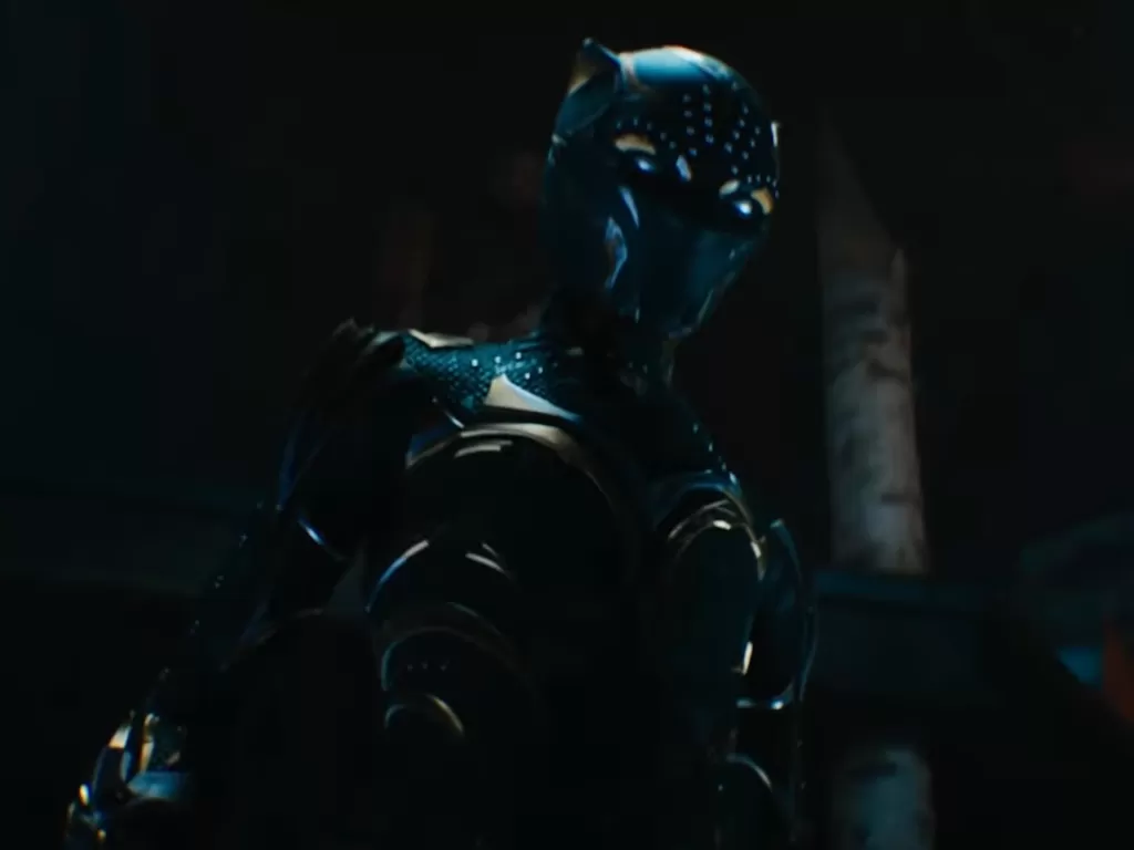 Black Panther baru di film Black Panther: Wakanda Forever. (Marvel Studios)