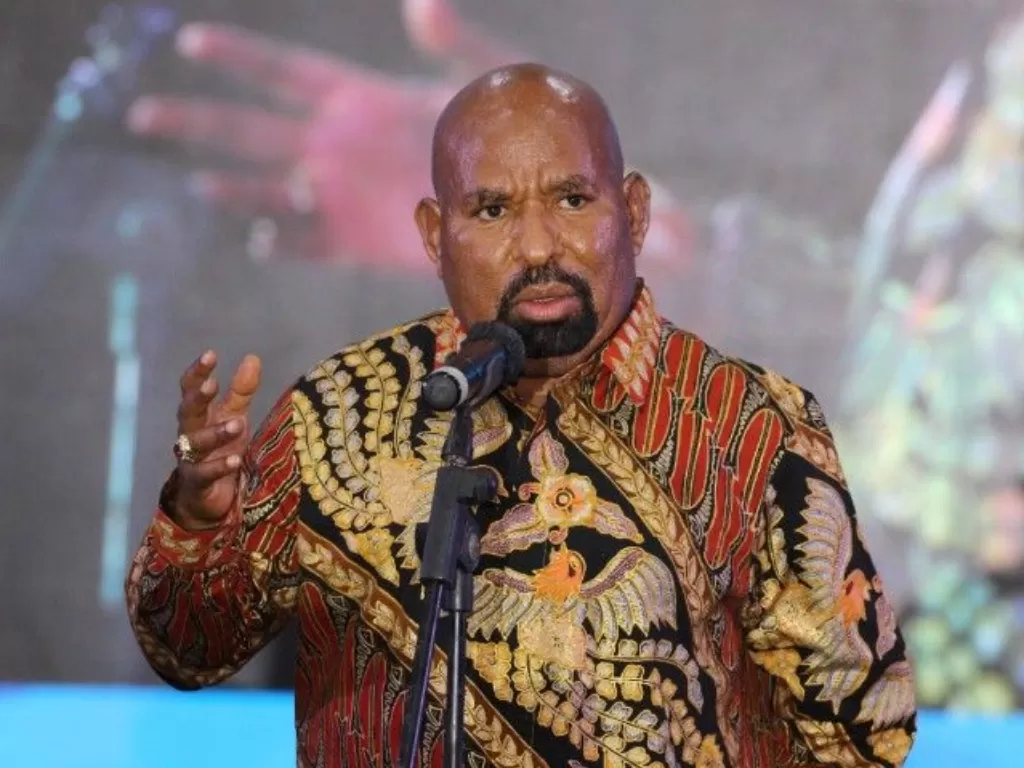 Gubernur Papua Lukas Enembe (ANTARA/Hendrina Dian Kandipi)
