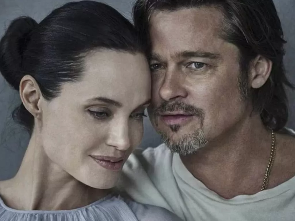 Angelina Jolie dan Brad Pitt. (Instagram/angelina_jolie.fans_)
