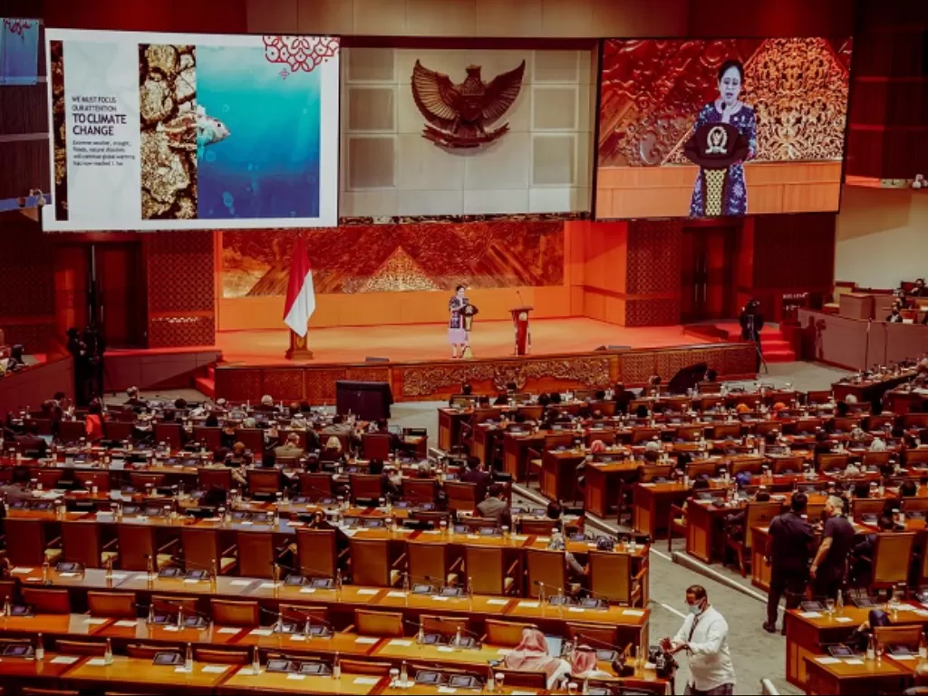 Ketua DPR di P20 di Kompleks Parlemen, Senayan, Jakarta. (Dokumen DPR)