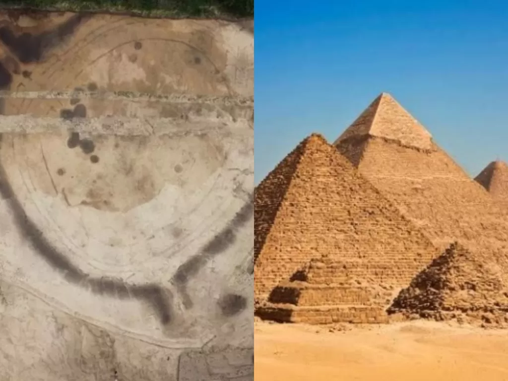 Kiri: Bangunan tua di Ceko. (LiveScience)/ Kanan: Piramida Mesir kuno. (Freepik)