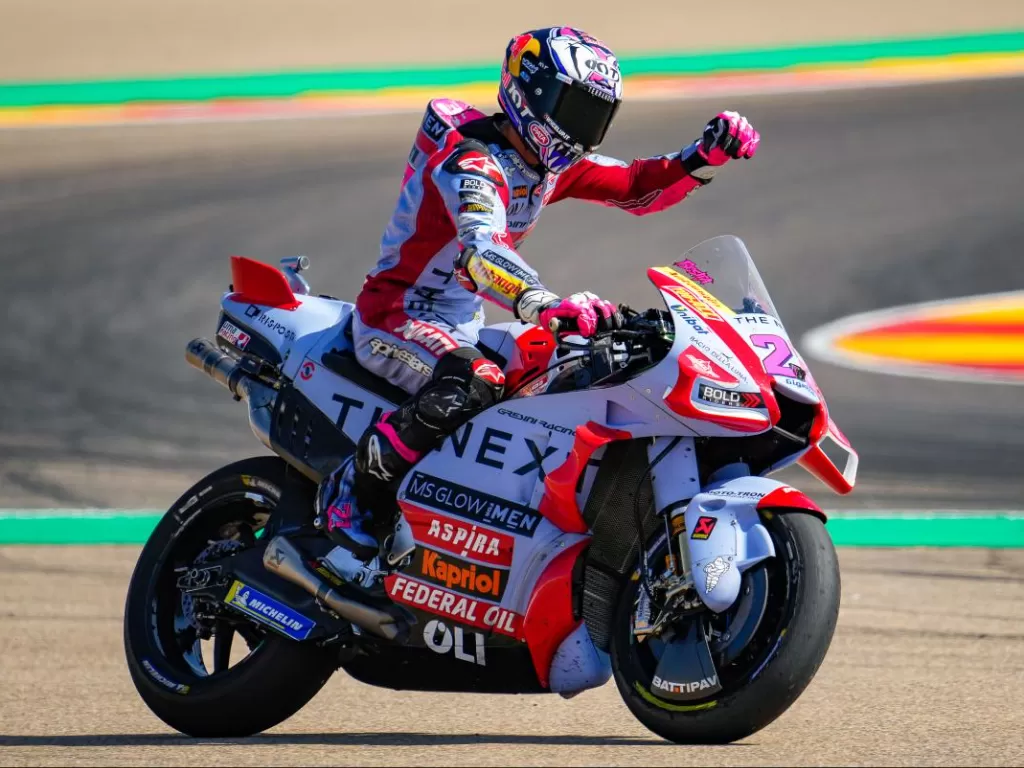 Enea Bastianini saat di GP Aragon 2022. (MotoGP Official)