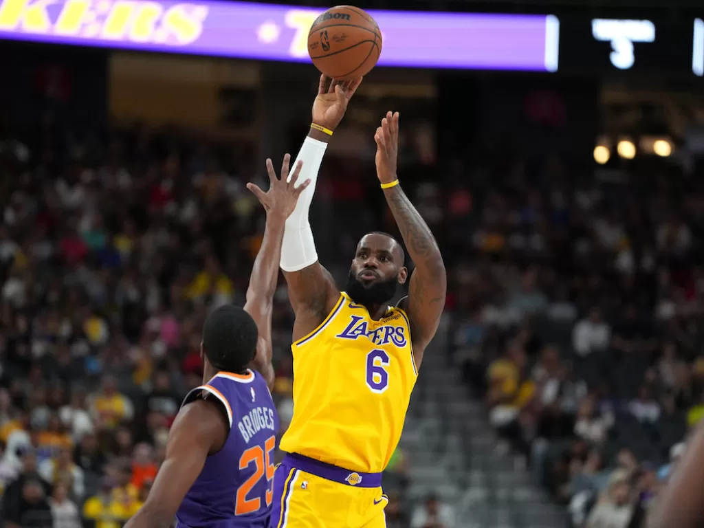 Bintang LA Lakers, LeBron James (REUTERS/Stephen R. Sylvanie)