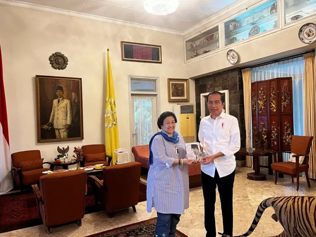 Megawati Soekarnoputri bertemu dengan Presiden Jokowi. (Dok. PDIP)