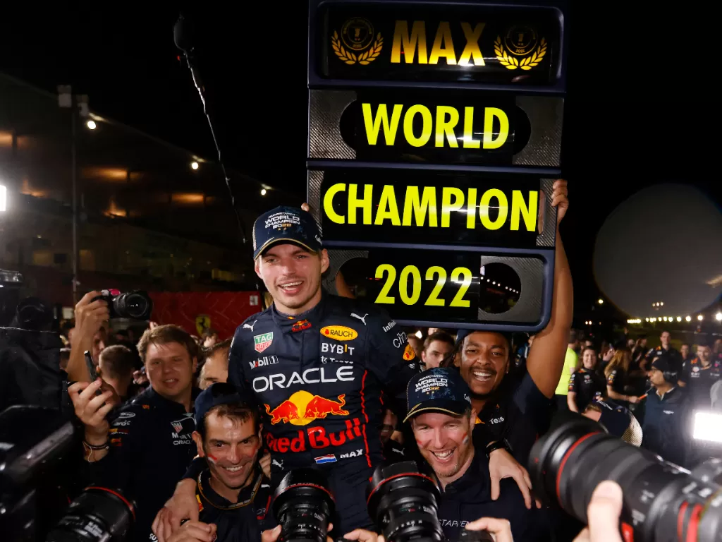 Max Verstappen juara dunia Formula 1 (F1). (REUTERS/Issei Kato)