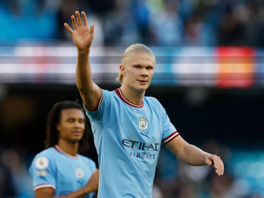Penyerang Manchester City, Erling Haaland (Reuters/Jason Cairnduff)