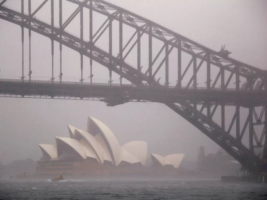 Australia diguyur hujan lebat dan banjir bandang. (REUTERS/David Gray)