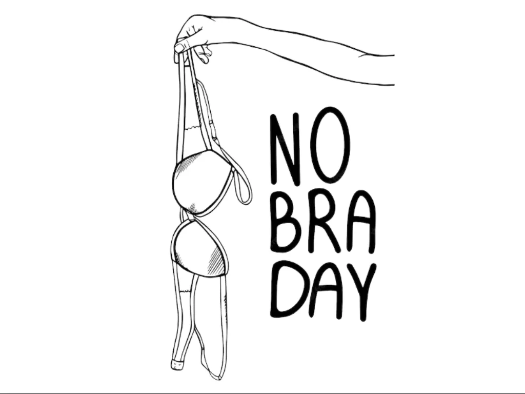 Ilustrasi Hari Tanpa Bra alias No Bra Day, yang diperingati setiap 13 Oktober. (Freepik)