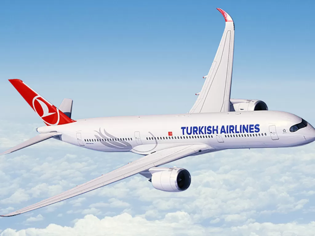 Ilustrasi pesawat Turkish Airlines. (Twitter/@TurkishAirlines)