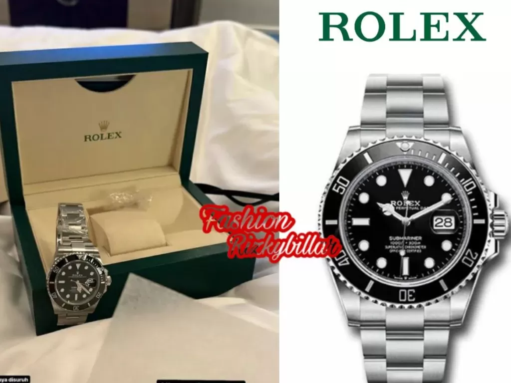 Jam tangan rolex Rizky Billar (Instagram/fashionrizkybillar)