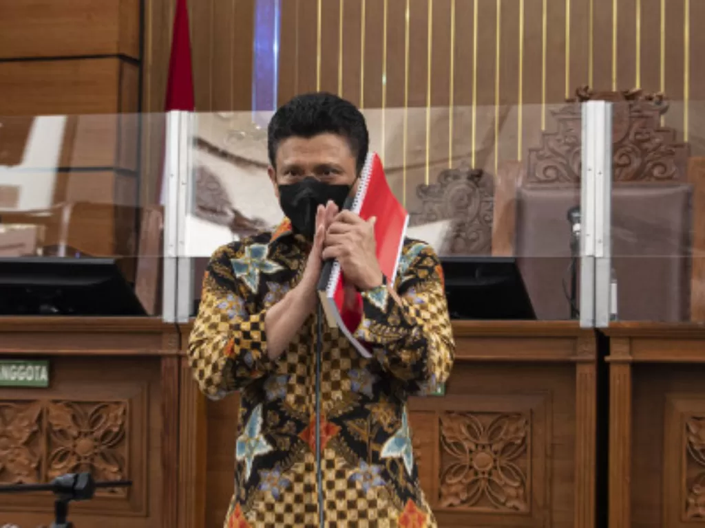 Terdakwa Ferdy Sambo jalani sidang kasus pembunuhan berencana terhadap Brigadir J di Pengadilan Negeri Jakarta Selatan, Jakarta, Senin (17/10/2022). (ANTARA FOTO/Sigid Kurniawan)