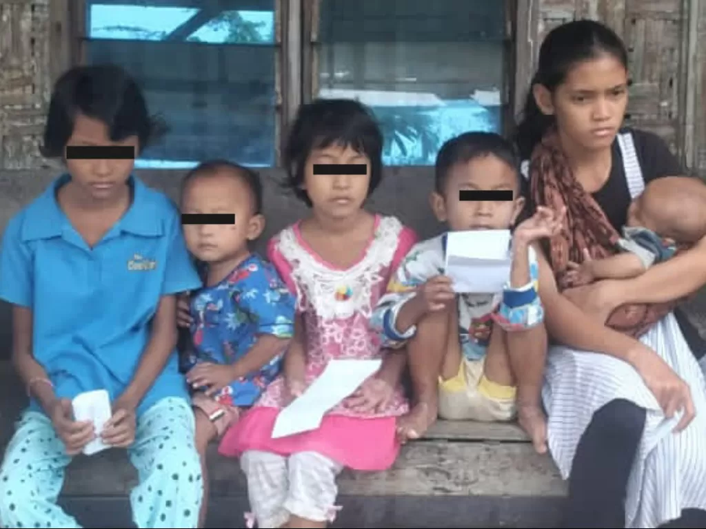 Lima anak yatim diduga terpapar cacar monyet. (Z Creators/Yudi Manar)