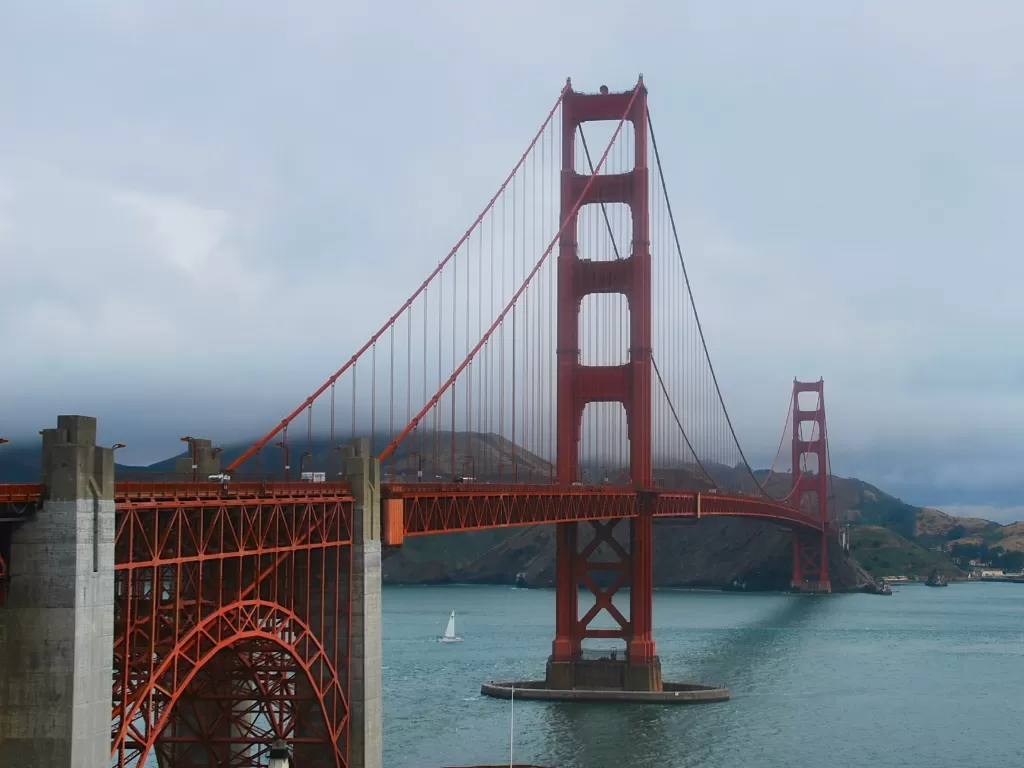 The Golden Gate Bridge, San Fransisco, California, Amerika Serikat. (Z Creators/Fabiola Lawalata)