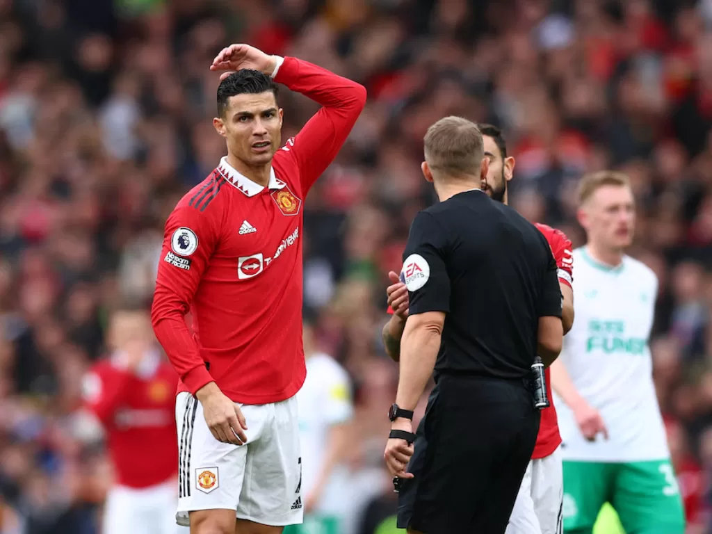 Penyerang Manchester United, Cristiano Ronaldo (REUTERS/David Klein)