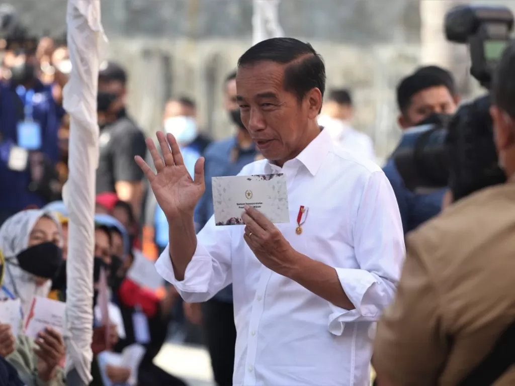 Presiden Jokowi ingin HUT RI pada 2024 digelar di halaman Istana IKN (Antara/Jojon)