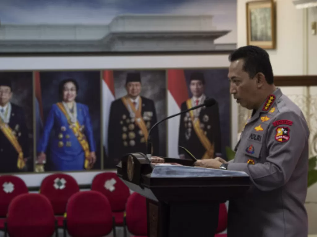 Kapolri Jenderal Pol Listyo Sigit Prabowo. (ANTARA FOTO/Sigid Kurniawan)