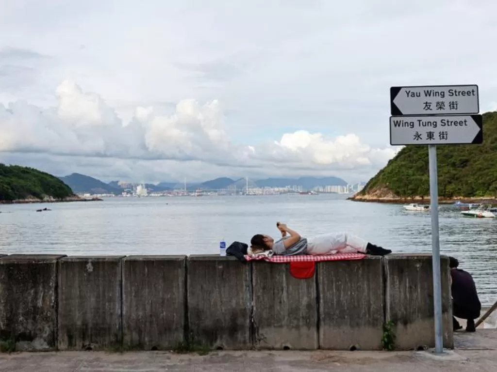 Pulau Peng Chau di Hong Kong. (REUTERS/Tyrone Siu)