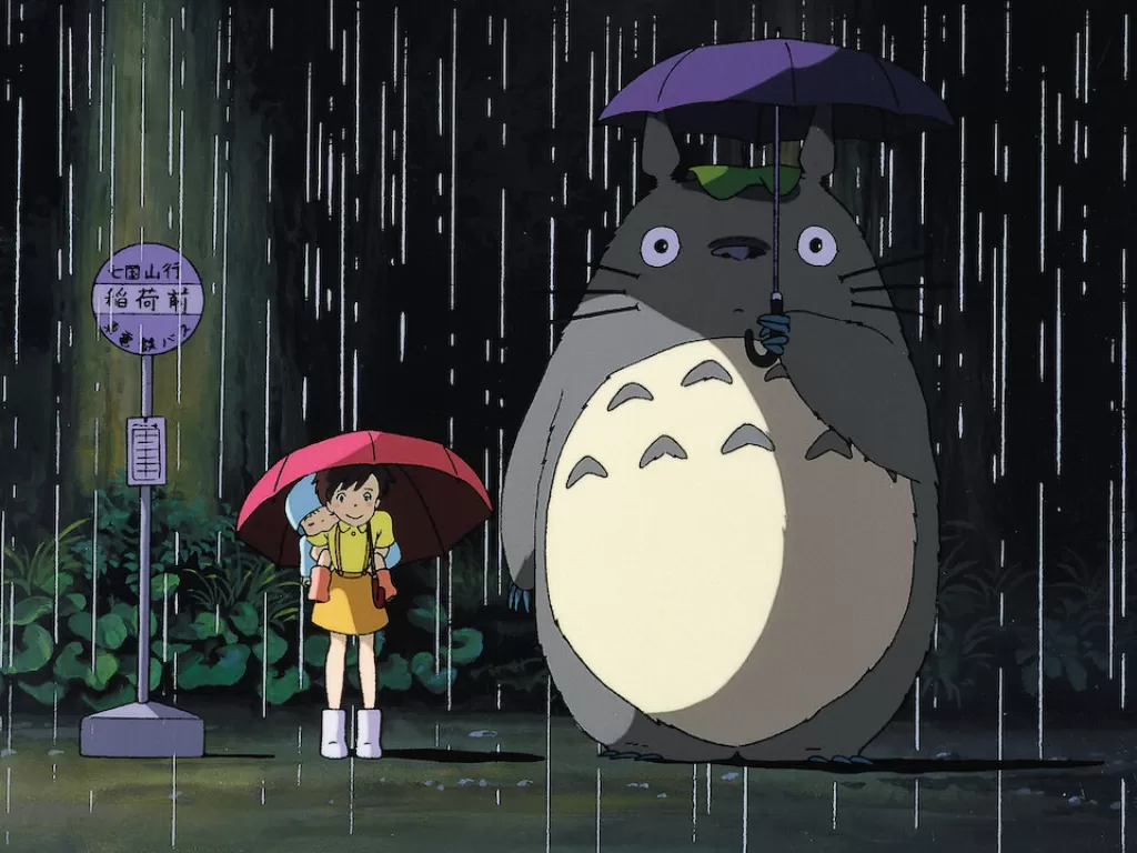 Cuplikasn Totoro, anime karya Studio Ghibli (netflix.com)