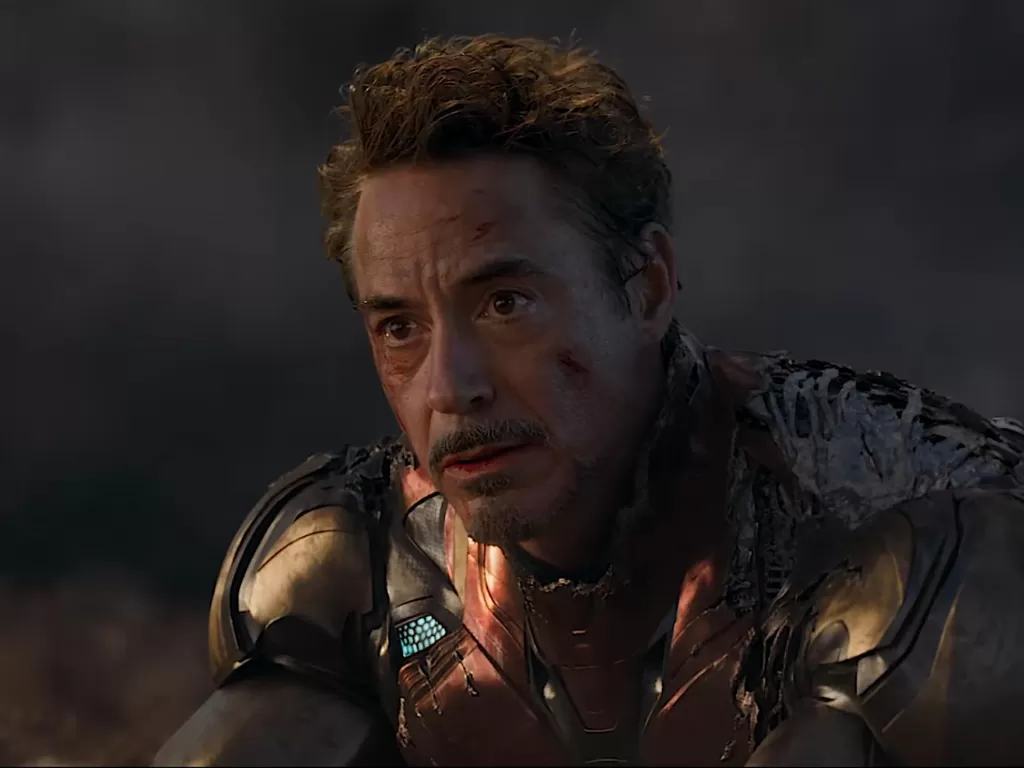 Tony Stark yang diperankan Robert Downey Jr. di film Avengers: Endgame. (Imdb)