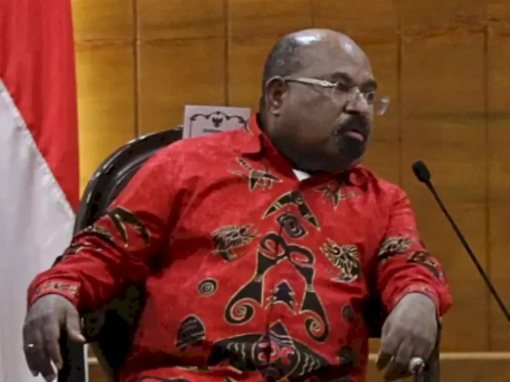 Gubernur Papua, Lukas Enembe (Antara/Moch Hasim)