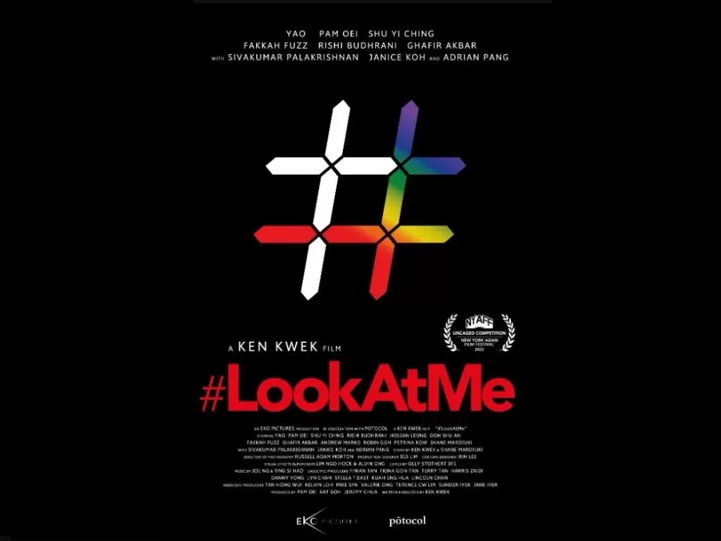 Poster film #LookAtMe dari Singapura tentang LGBTQ. (IMDB).