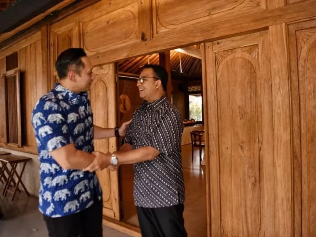 Anies Baswedan bertemu dengan Agus Harimurti Yudhoyono (Instagram/@aniesbaswedan)