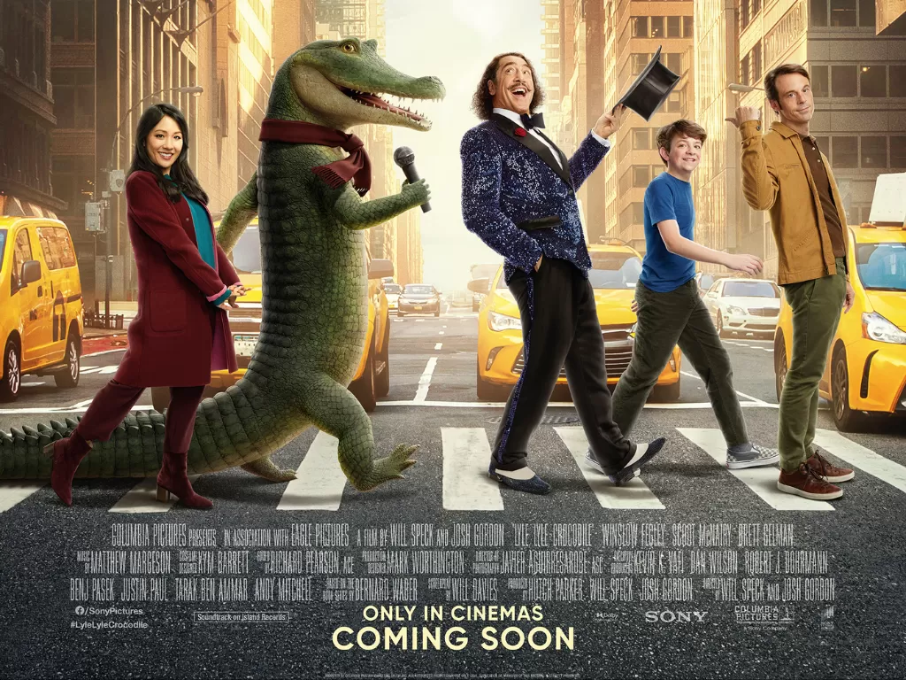 Film drama musikal Lyle, Lyle, Crocodile tayang di bioskop pada 28 Oktober 2022. (Sony Pictures)