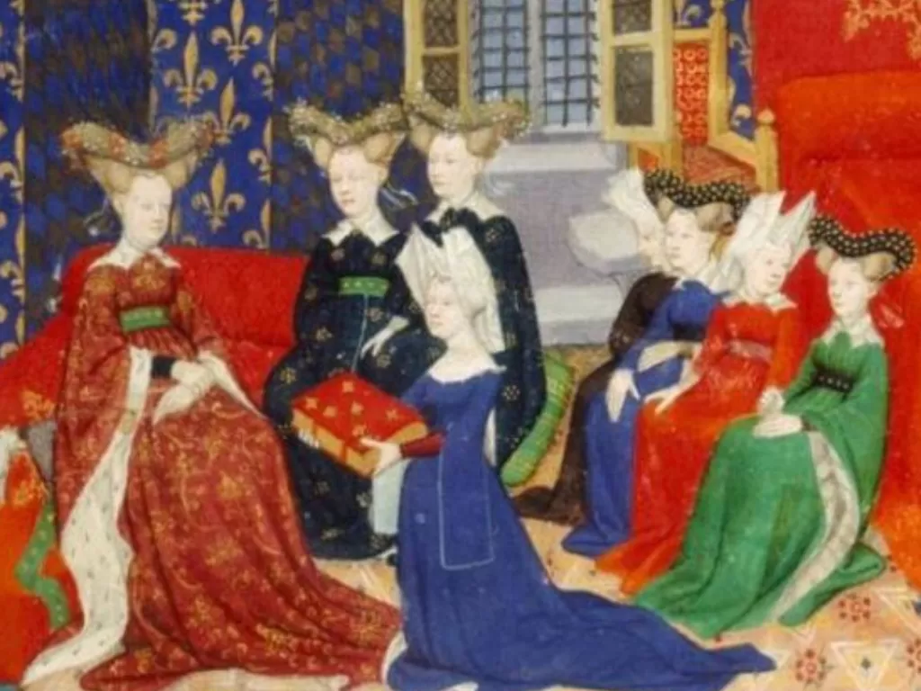 Ilustrasi perempuan di Abad Pertengahan. (Wikimedia)