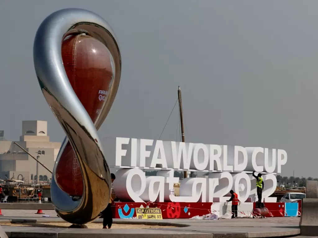 Masyarakat Qatar menyambut gelaran Piala Dunia 2022. (REUTERS/Hamad I Mohammed)