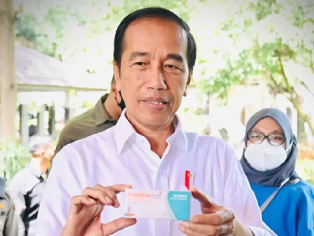 Presiden Joko Widodo meluncurkan vaksin Indovac di Bio Farma, Bandung pada 13 Oktober 2022 lalu. (Handout).