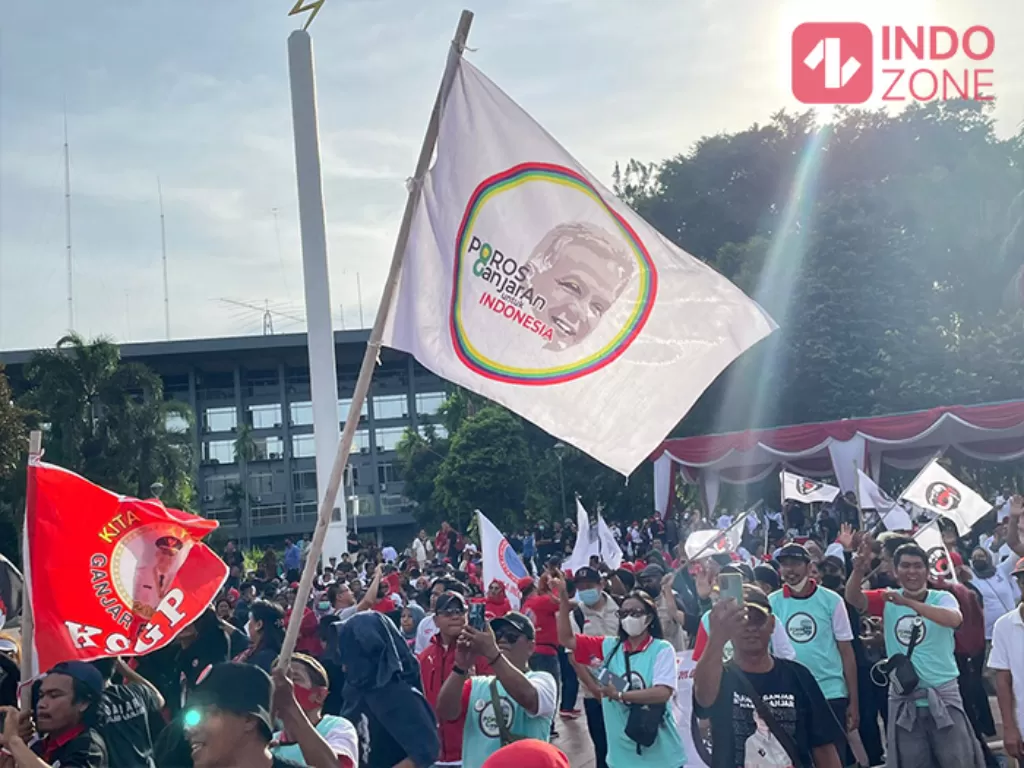 Di Hari Peringatan Sumpah Pemuda, Relawan Deklarasi Dukung Ganjar Pranowo Jadi Capres 2024 (Indozone/Asep Bidin Rosidin)
