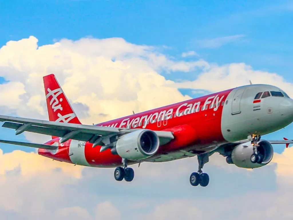 Ilustrasi pesawat Air Asia. (Instagram/@airasiasuperapp.id)