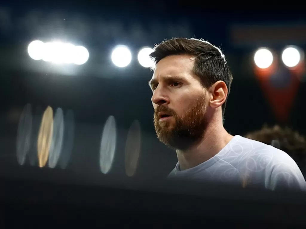 Bintang PSG Lionel Messi diisukan gabung Man City. (REUTERS/Sarah Meyssonnier)