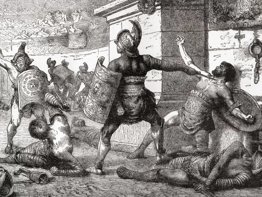 Ilustrasi gladiator. (Ancient Rome)