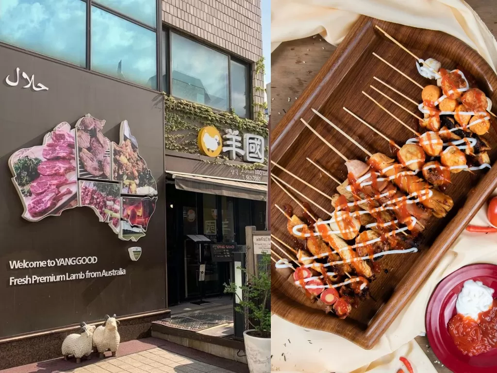 Kolase restoran BBQ halal di Seoul dan jajanan Korea (Instagram/yanggood/itaewongank)