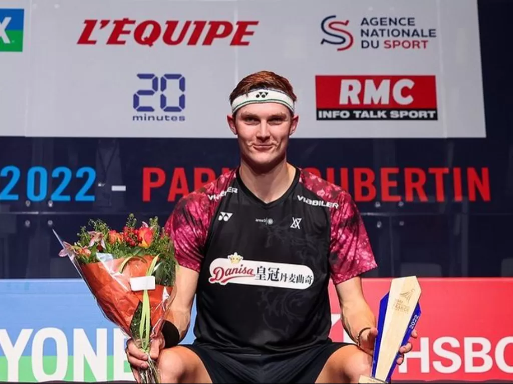 Viktor Axelsen juara French Open 2022. (Instagram/@viktoraxelsen)