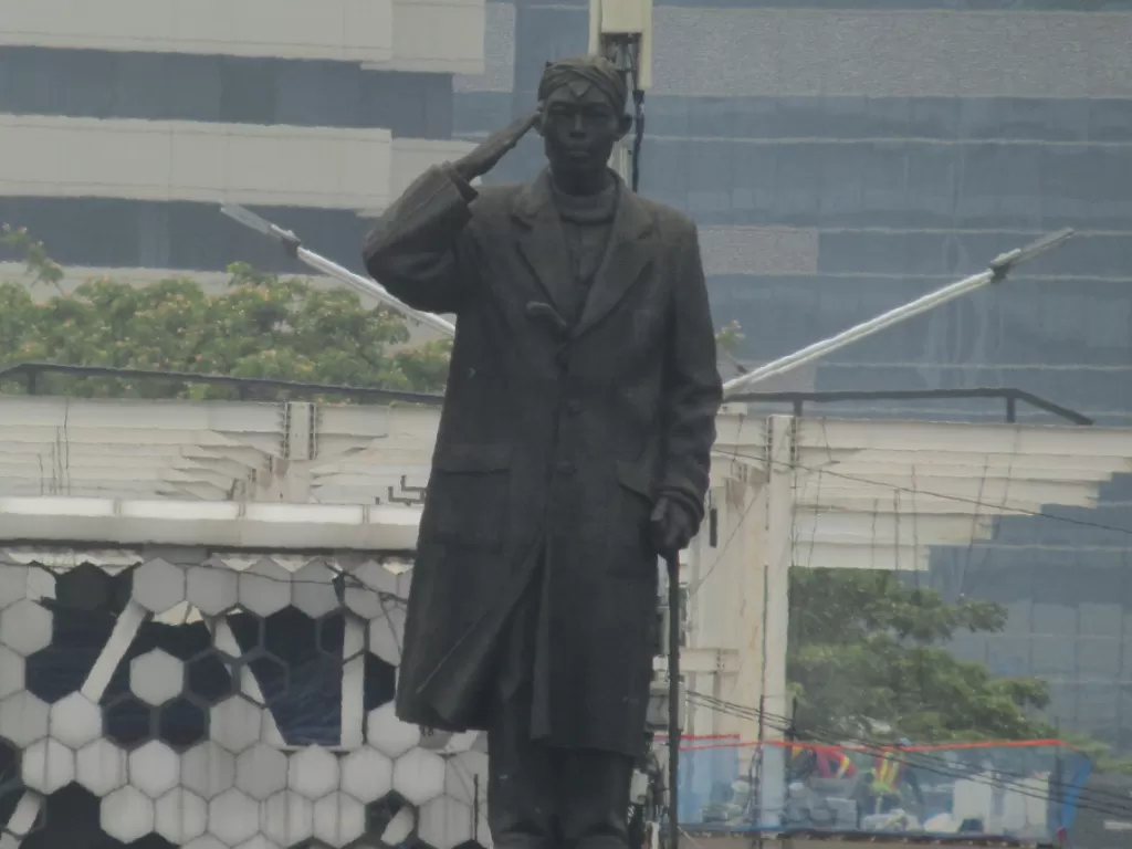 Patung Jenderal Sudirman di Jakarta. (Z Creators/Vivi Sanusi)