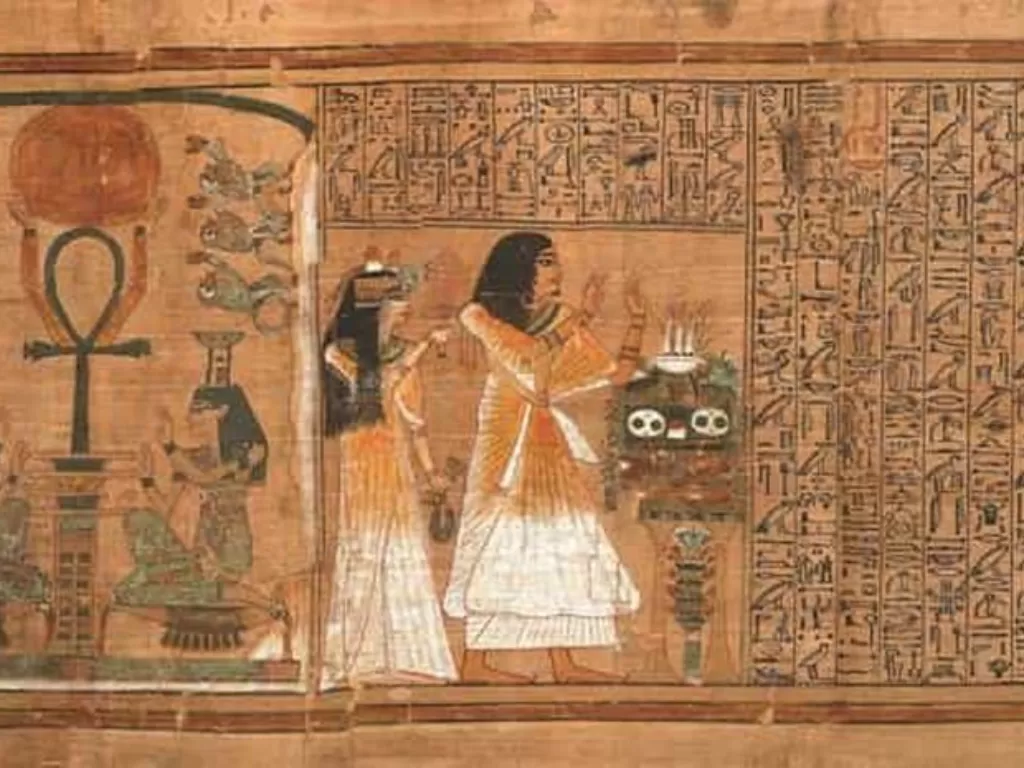 Ilustrasi kitab orang mati Mesir Kuno. (Historical Eve)