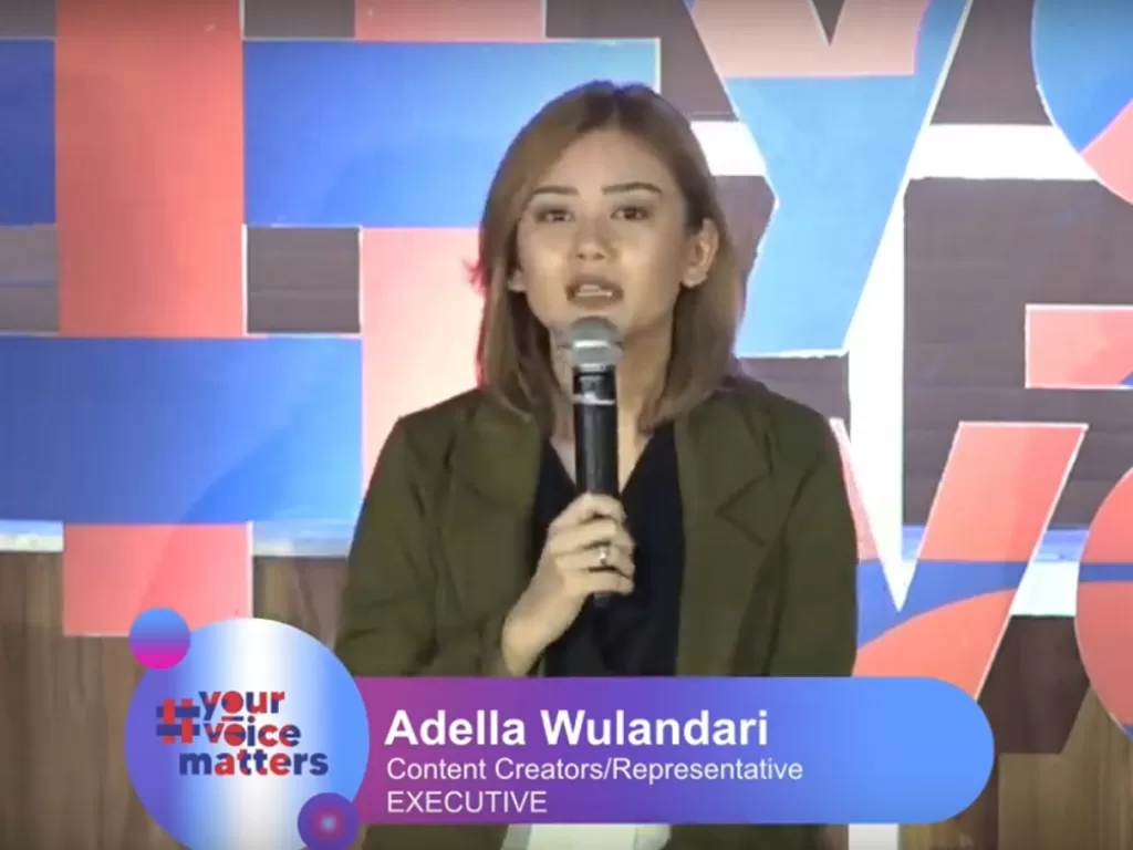 Youtuber Adella Wulandari di Your Voice Matters (Youtube/INDOZONE)