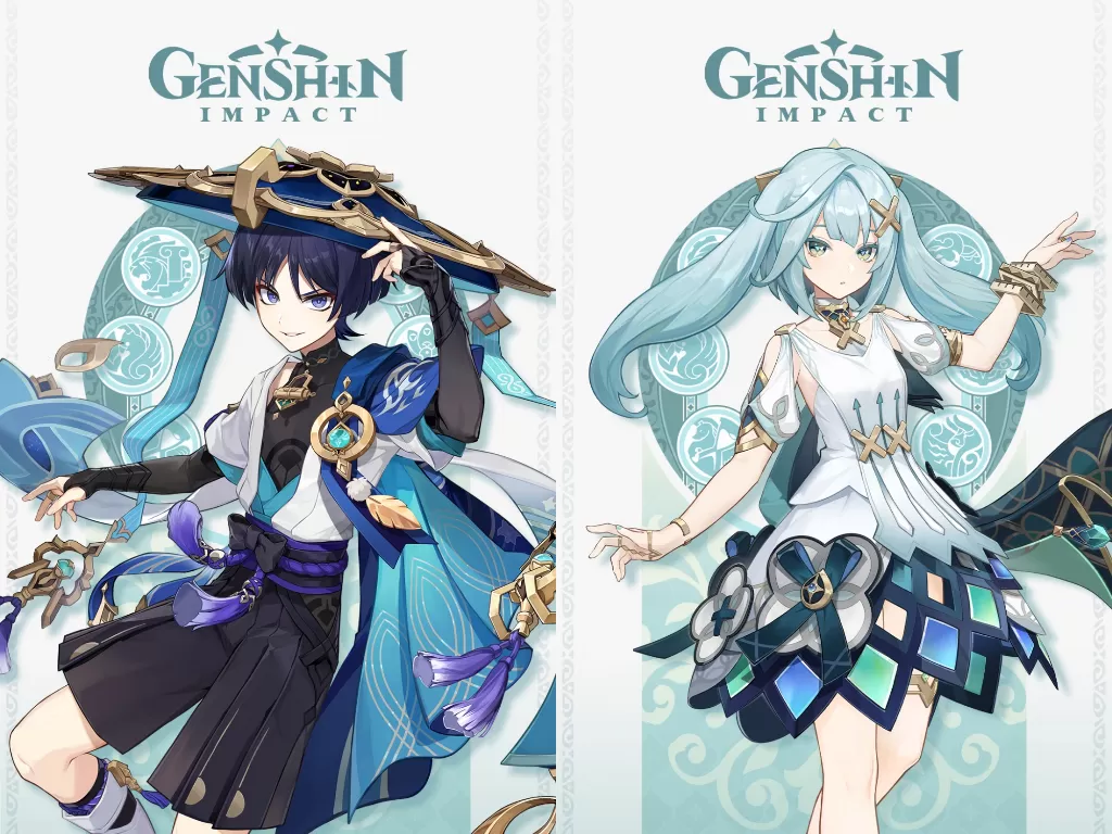 Dua karakter baru Genshin Impact. (Twitter/@GenshinImpact)