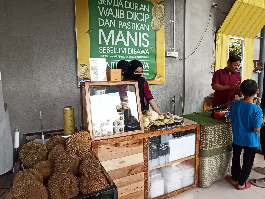 Warung durian kekinian di Malang (Z Creators/Rani Rachmania)