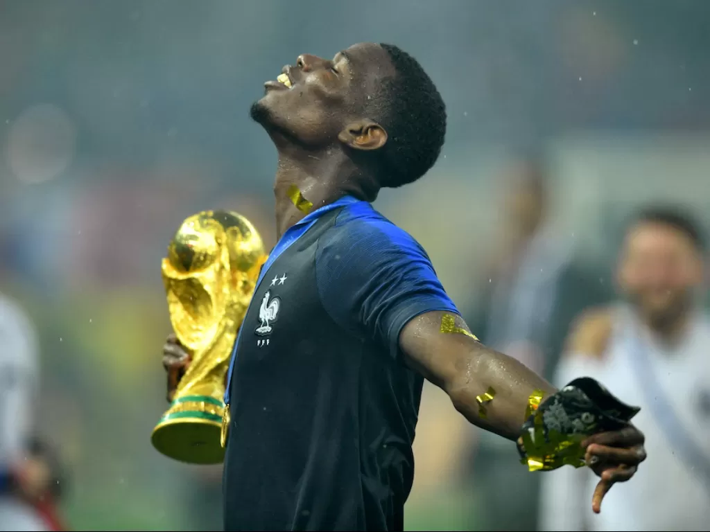 Paul Pogba bakal absen dari Piala Dunia 2022 (REUTERS/Dylan Martinez)