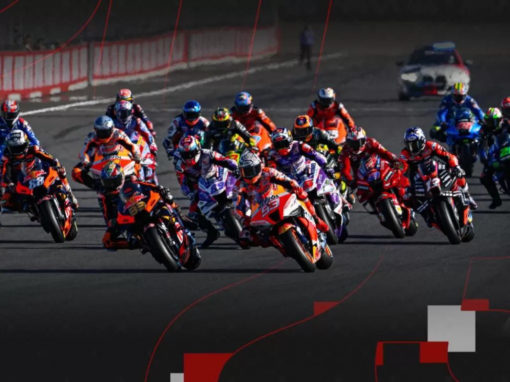 Ilustrasi rider MotoGP yang sedang berlaga. (MotoGP)