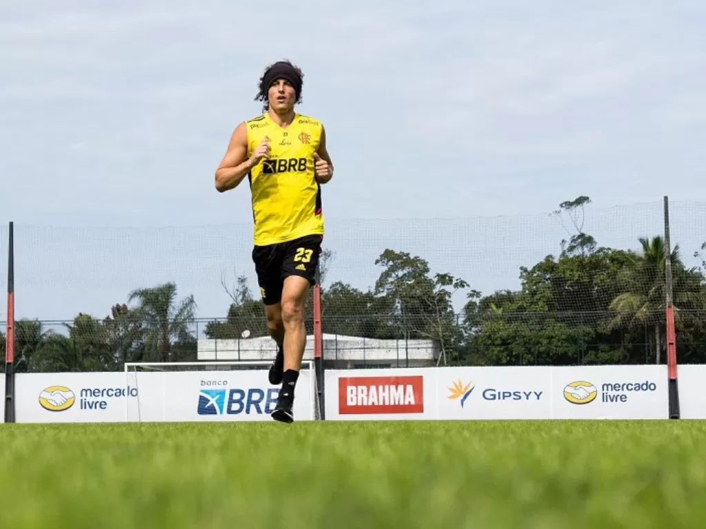 Pemain senior David Luiz kini merumput di Liga Brasil bersama Flamengo. (Instagram/@davidluiz23))
