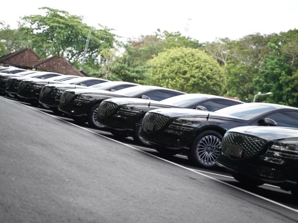 Sebanyak 393 Unit Mobil Listrik Hyundai untuk G20 sudah tiba di Bali. (Hyundai)