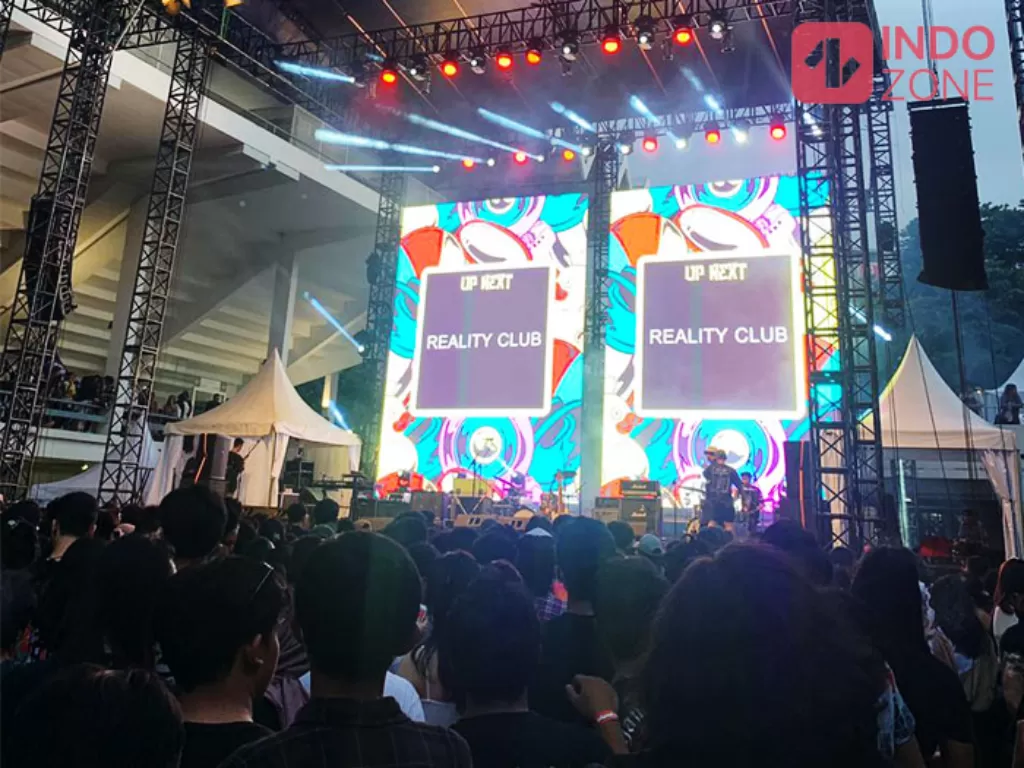 Suasana festival musik Berdendang Bergoyang yang bermasalah. (INDOZONE/Nanda Lubis).